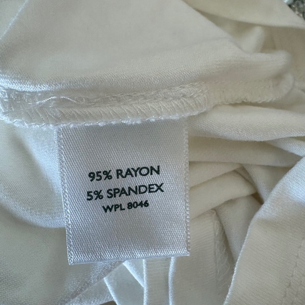 INC International Concepts White Floral Applique Pearl Halter Tank Top Womens M - Picture 5 of 5